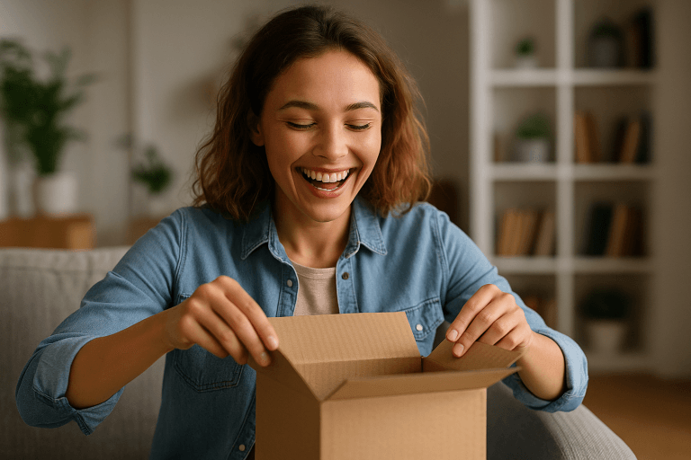 Happy customer experience fulfilment with ecommerce delivery